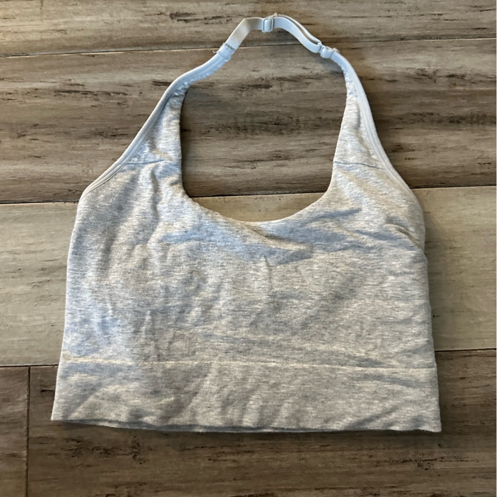 Open back sports bra